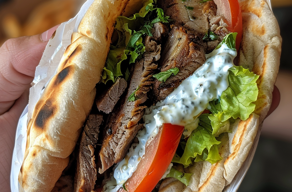 handheld delicious gyro